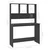 Radni stol s policama sivi 110 x 45 x 157 cm od iverice