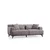 Atelier del Sofa Dvosed Jaguar 2, 200 x 100 x 75 cm, Sivi