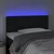 Vidaxl LED posteljno vzglavje črno 100x5x78/88 cm žamet