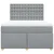 Vidaxl Box spring posteljni z vzmetnico svetlo siv 140x190 cm blago