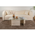 HANAH HOME Sto za dnevnu sobu Vetrino Travertine