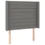 Vidaxl Box spring postelja z vzmetnico LED temno siva 80x200 cm blago