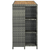Barski stol sa stalkom za pohranu sivi 120x60x110 cm poliratan