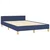 Vidaxl Posteljni okvir brez vzmetnice moder 120x190 cm blago