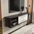 HANAH HOME TV polica Teo Floating Black White