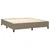Vidaxl Box spring postelja z vzmetnico taupe 160x200 cm blago