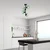 Opviq Luster Benek-15-14495, 40x40x55cm, IP20, Crno-zeleni