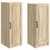 Set ormara 2 pcs Hrast sonoma Konstruirano drvo