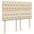 Vidaxl Box spring postelja z vzmetnico krem 160x200 cm blago