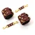 SuperLove Deluxe Leather Handcuffs Wine Red