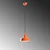 Conceptum Hypnose Luster Memati, 21-108cm, O19 cm , Narandžasti