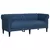 2-dijelni set sofa plavi od tkanine