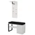 Lion - White White Hall Stand Set