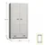 KONDELA omara Infinity 1 2D - beli jesen