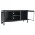 TV ormarić antracit 105 x 35 x 52 cm od čelika i stakla