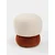 Hanah Home puf Coco, 33 cm, krem / narandžasti