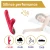 Erospace G-Spot Vibrator with Thrusting Motion & Clitoral Stimulation Sweet Play A2 Red