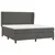 Vidaxl Box spring postelja z vzmetnico temno siva 160x200 cm žamet