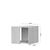 JELA klub sto JOY-KLS - kolekcija Joy - Polarni bor/Joy - 57x47x56 cm