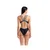 Arena hyperflow womens solid double cross back black / blue cosmo xl