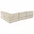 Modularna sofa 4 pcs Krem Tkanina
