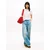 Tommy Jeans Majica ESSENTIAL mornarska/roza/bela