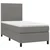 Vidaxl Box spring postelja z vzmetnico LED temno siva 80x200 cm blago