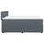 Vidaxl Box spring postelja z vzmetnico temno siva 180x200 cm žamet