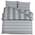 Set posteljine za poplun sivi 200x220 cm pamučni