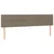 Vidaxl LED posteljno vzglavje taupe 180x5x78/88 cm blago