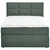Carryhome POSTELJA BOXSPRING 140 cm x 200 cm , tekstil temno zelena