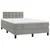 Box spring krevet s madracem svjetlosivi 120x200 cm baršunasti