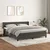 Vidaxl Box spring postelja z vzmetnico temno siva 180x200 cm žamet