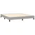 vidaXL Box spring postelja z vzmetnico LED sv. siva 160x200 cm blago
