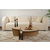 HANAH HOME Sto za dnevnu sobu Orion Honey Oak Black
