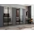 Hanah Home ormar sa reflektujućim staklom Nisa 20599, 315 cm, antracit