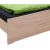 Novel POSTELJA 120 cm x 200 cm , leseni material bela, hrast