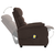 Masažna fotelja od tkanine smeđa