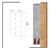 Hanah Home Komoda Spanze 50x103x40cm Hrast-Bela