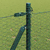 Heksagonalna ograda s betonskom osnovom 100 x 0,8 m Zelena