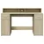 Radni stol s LED svjetlima hrast 140x55x91 cm konstruirano drvo
