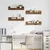 Police na zidu s policom 4 pcs Staro drvo 80 x 11,5 x 18 cm