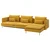 SÖDERHAMN Sofa ležaj 4-sed, s lenjivcem/Kelinge tamnožuta