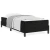 Vidaxl Postelja boxspring z vzmetnico Črna 90 x 190 cm Žamet