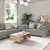 Sofa 2 pcs Oblačnosiva 219 x 80 x 82 cm tkanina