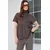 Trend Alacati Stili Ženska bluza Alc-X14795, Braon