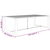 Vanjski blagovaonski stol antracit 120 x 60 x 66 cm aluminijski