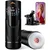 SuperLove Sucking, Thrusting & Vibrating Penis Pump Masturbator with LCD Display & Suction Base Black