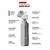 DAFI Solid Steel filter steklenica 0,8 l biserna