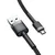 BASEUS Cafule USB na Micro USB kabel 2.4A 1m (sivo-črn)